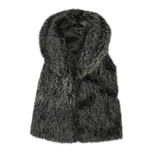 Vest Faux Fur & Sherpa By White House Black Market In Grey, Size:Xs