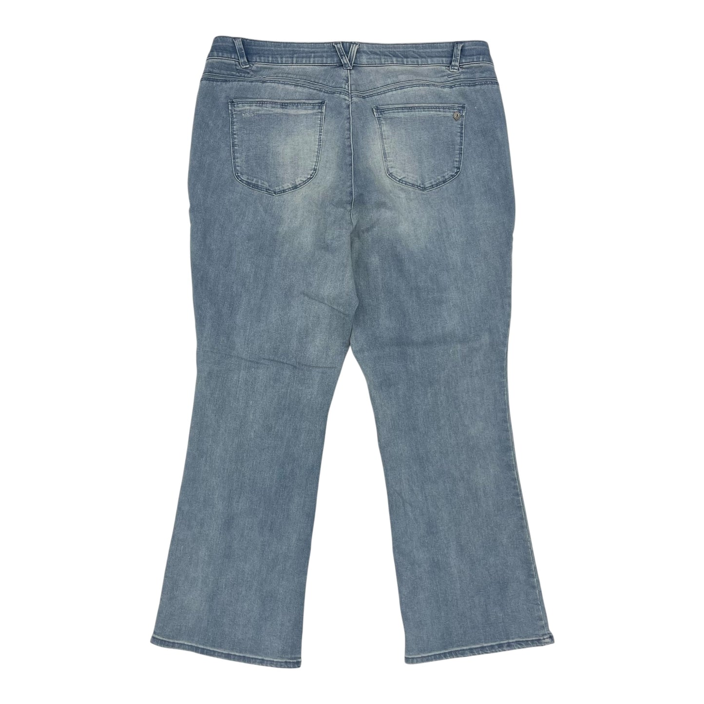 Jeans Straight By Democracy In Blue Denim, Size:22