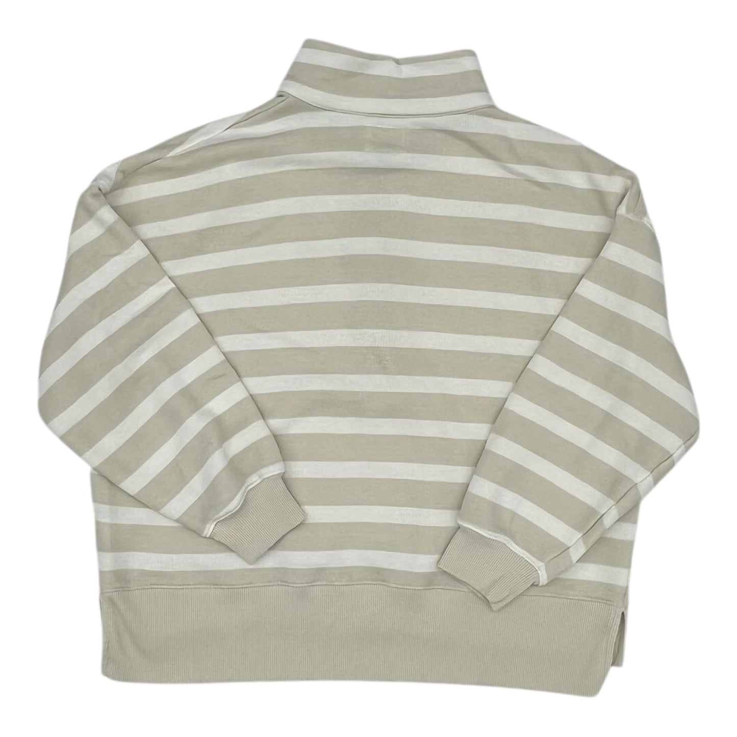 Sweatshirt Collar By American Eagle In Cream & Tan, Size:M