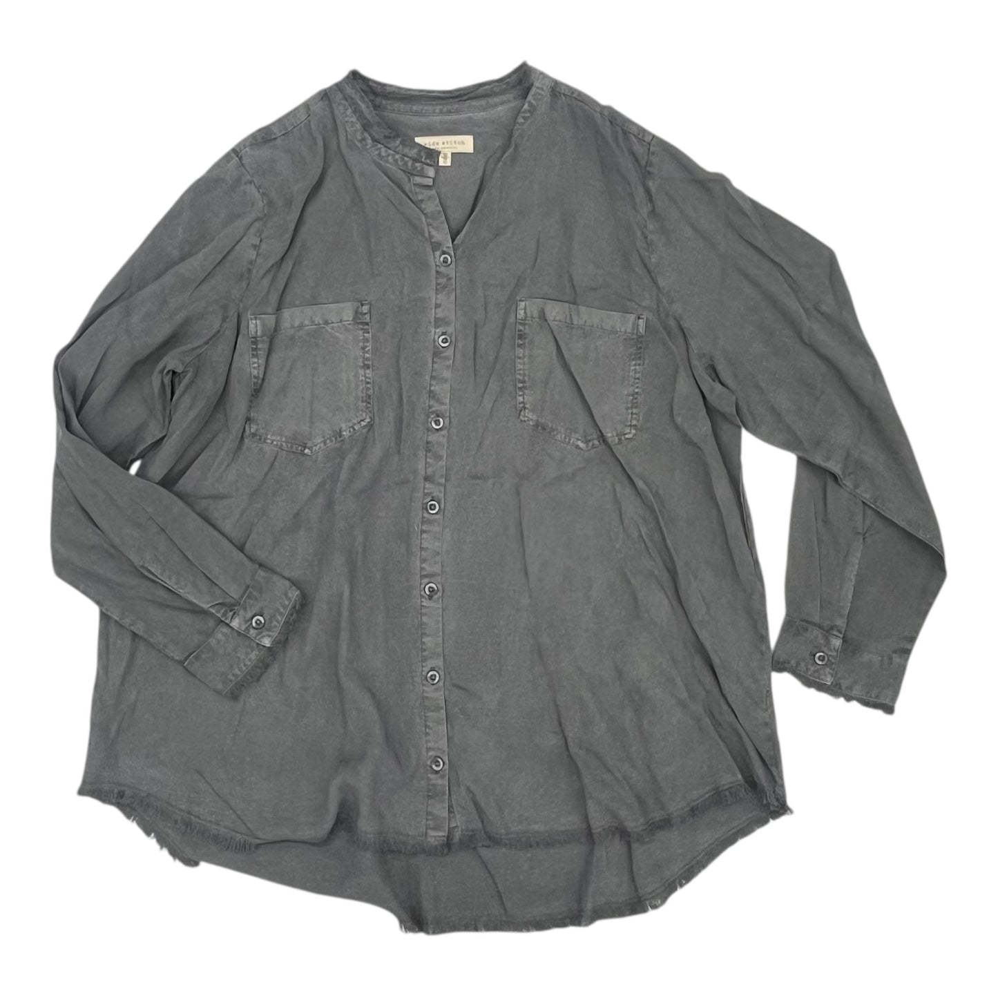 Top Ls By Clothes Mentor In Grey, Size:Xl