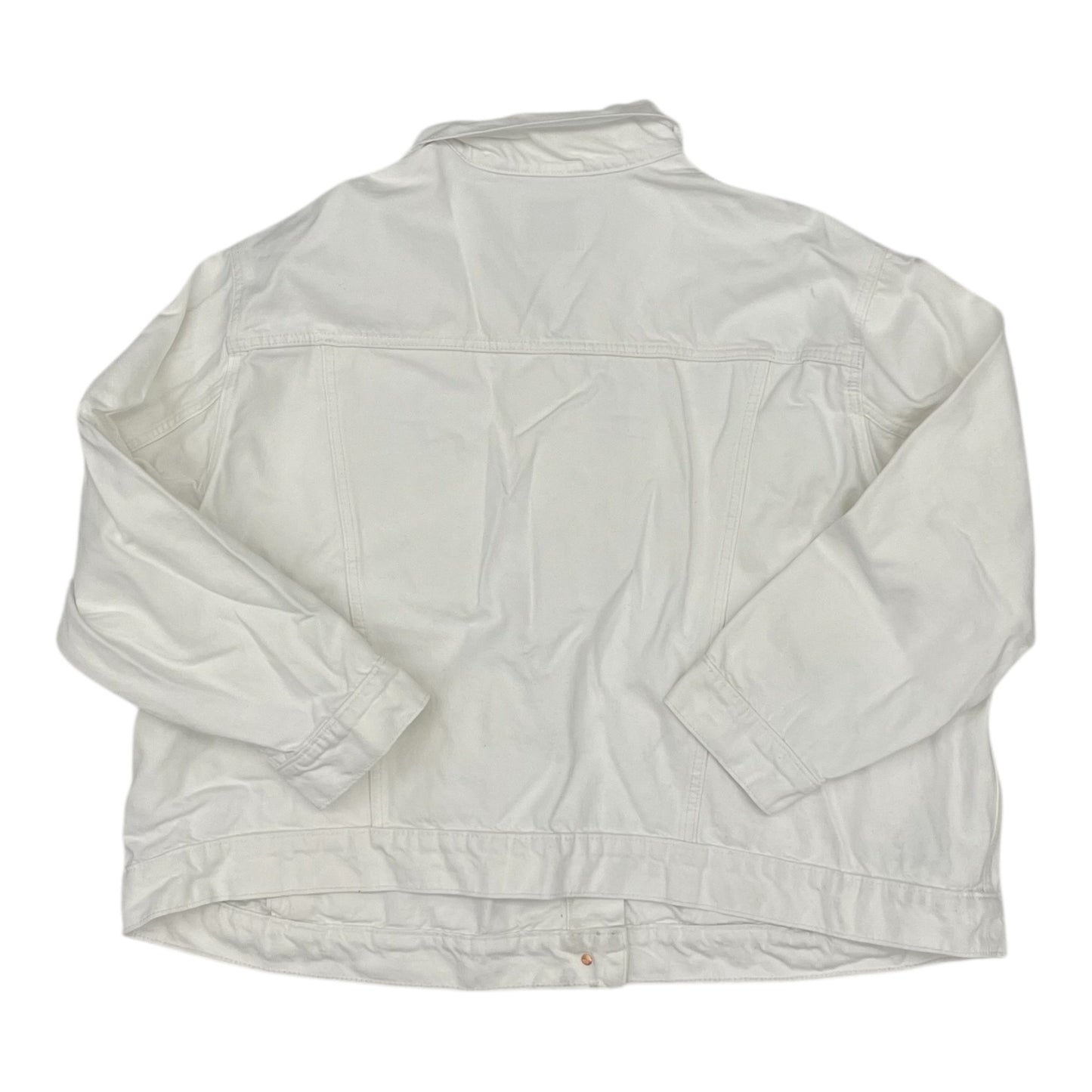 Jacket Denim By Old Navy In White Denim, Size:3X