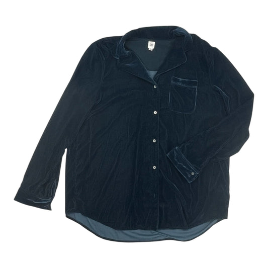 Blouse Ls By Gap In Blue, Size:Xl