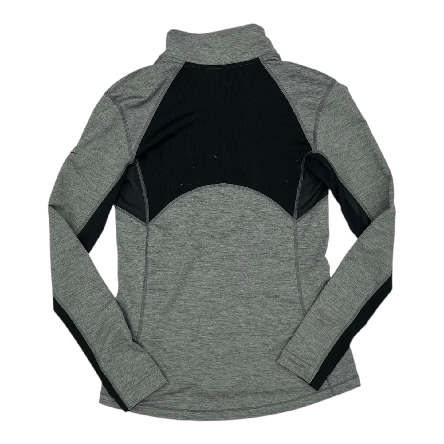 Athletic Top Ls Collar By Nike In Grey, Size:L