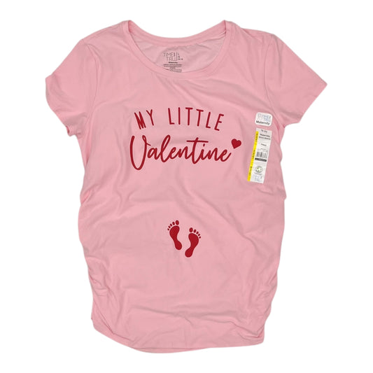 Mat Top Ss By Time And Tru In Pink, Size:L