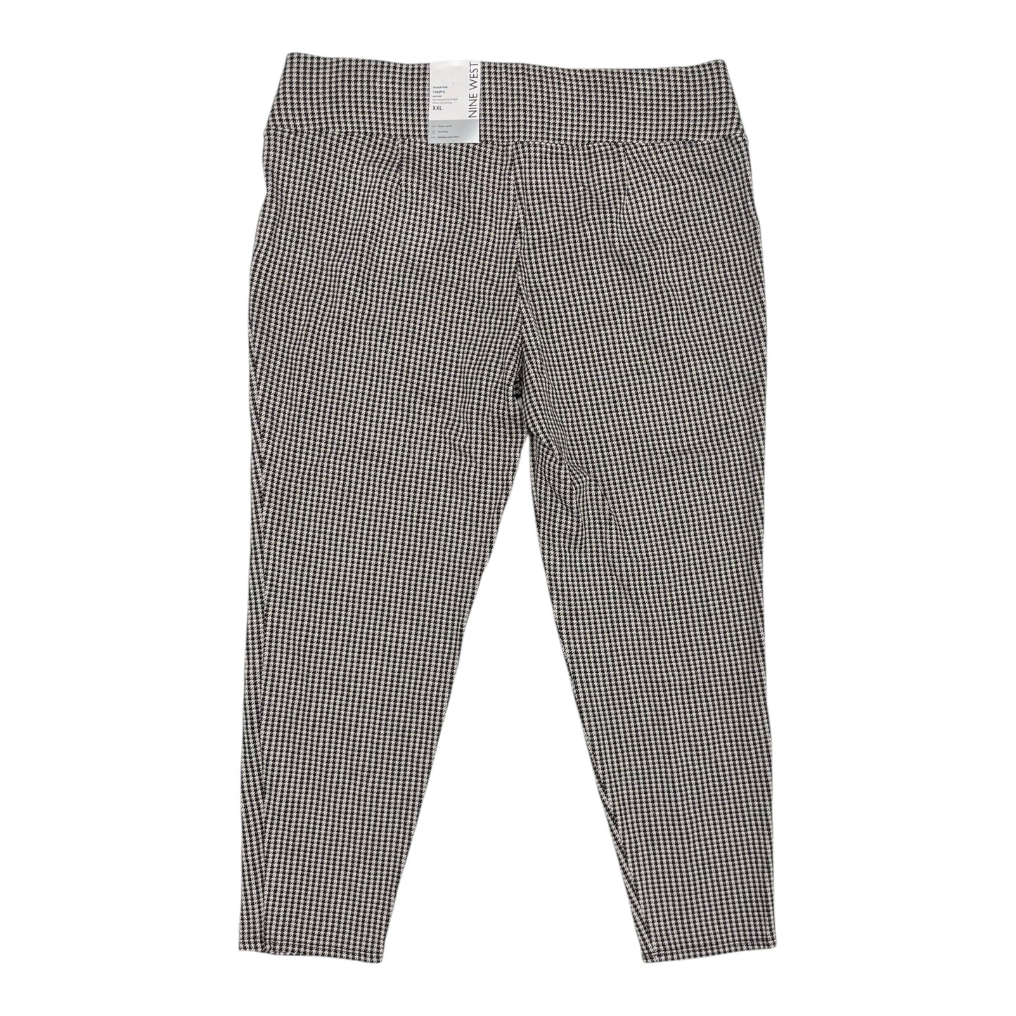 Pants Leggings By Nine West Apparel In Black & Cream, Size:Xxl