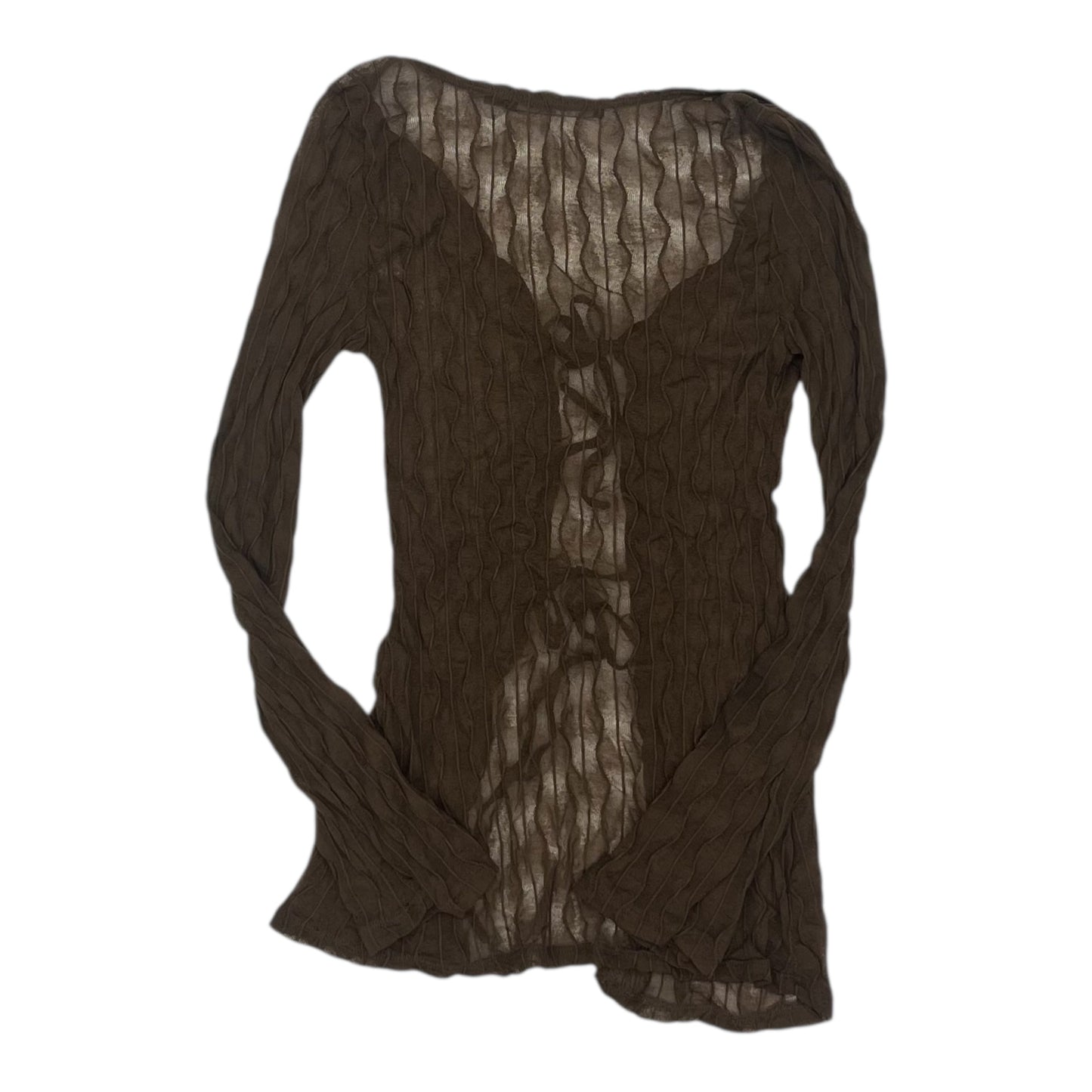 Cardigan By Clothes Mentor In Brown, Size:S