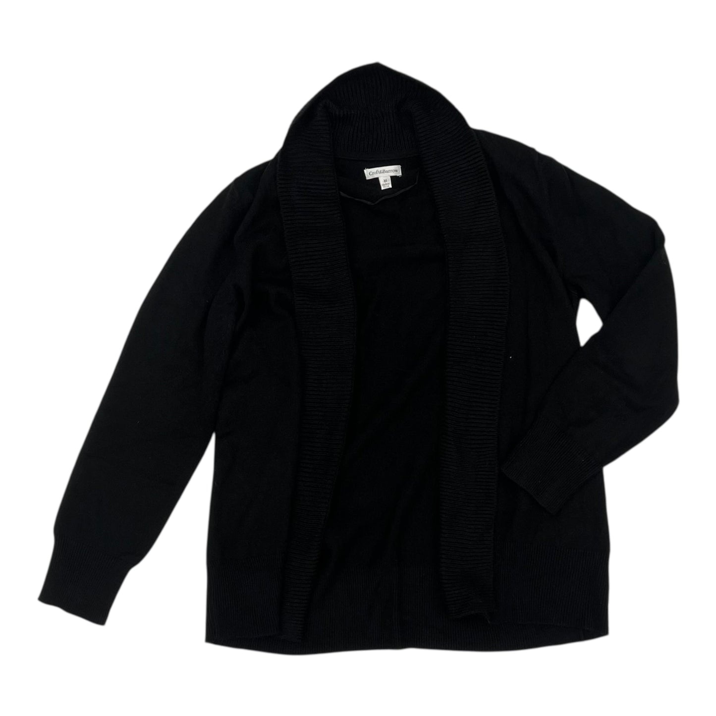 Sweater Cardigan By Croft And Barrow In Black, Size:M