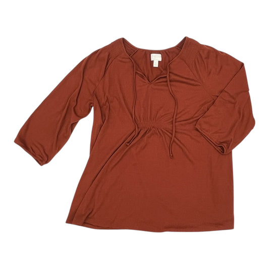 Mat Top Ls By A Glow In Orange, Size:Xl