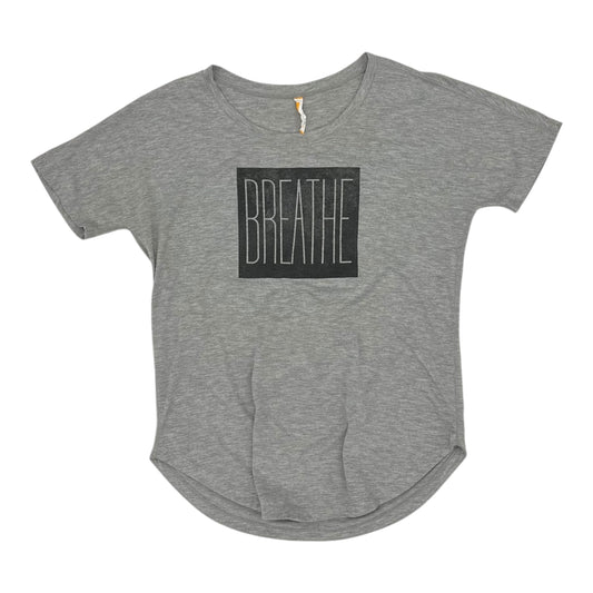 Athletic Top Ss By Lucy In Grey, Size:M