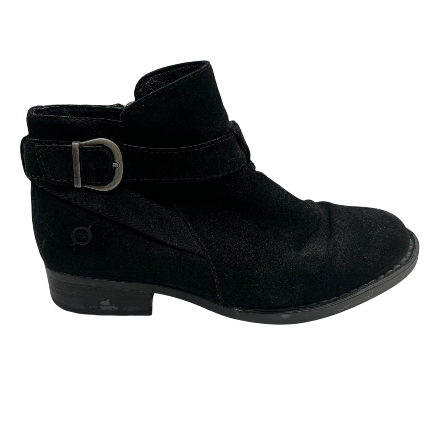 Boots Leather By Born In Black, Size:8