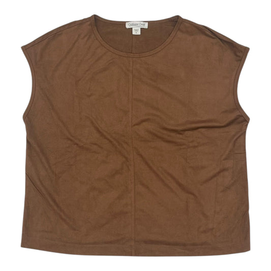 Top Ss By Coldwater Creek In Brown, Size:Lp