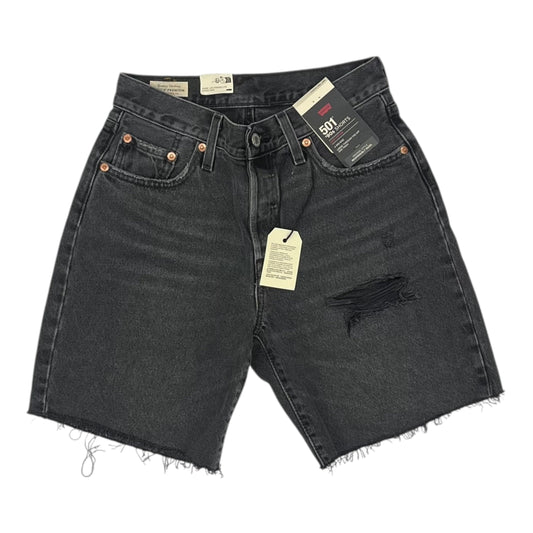 Shorts By Levis In Black Denim, Size:2