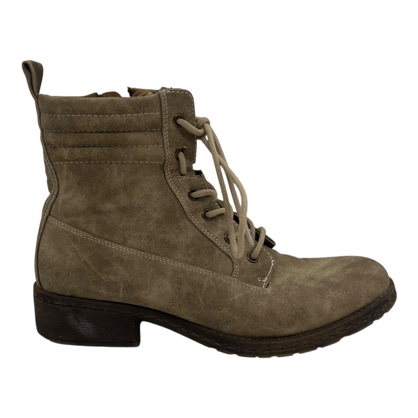 Boots Ankle Heels By Sofft In Tan, Size:8.5