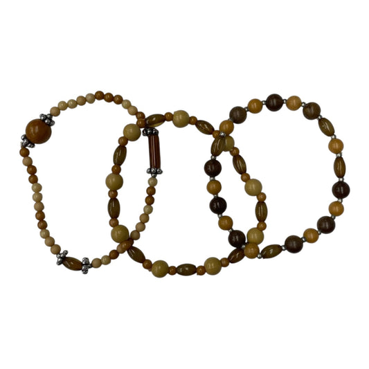 Bracelet Set By Clothes Mentor In Brown, Size:03 Piece Set