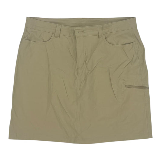Athletic Skirt By Eddie Bauer In Tan, Size:L