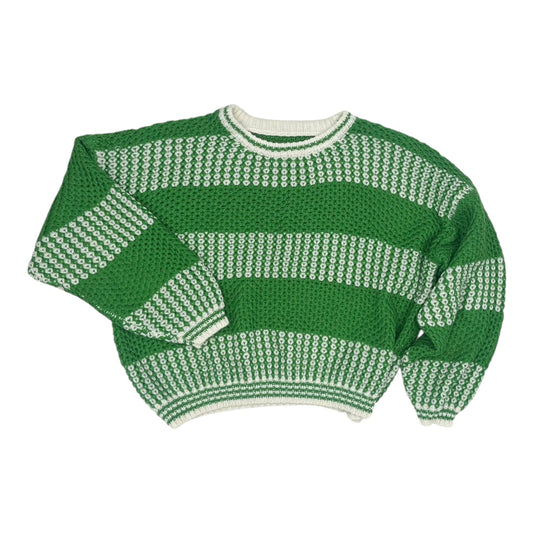 Sweater By Shein In Green & White, Size:L