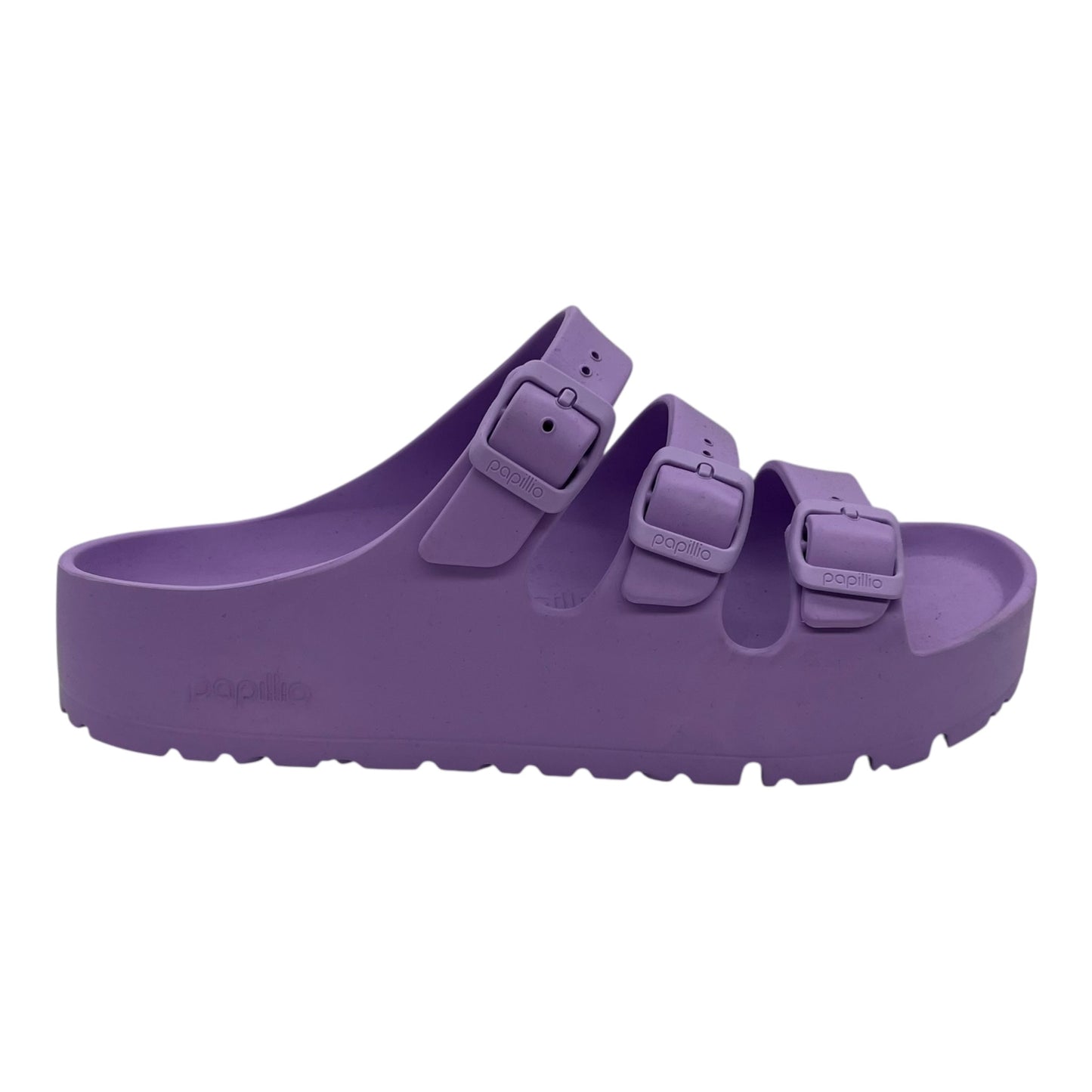 Sandals Flats By Birkenstock In Purple, Size:9