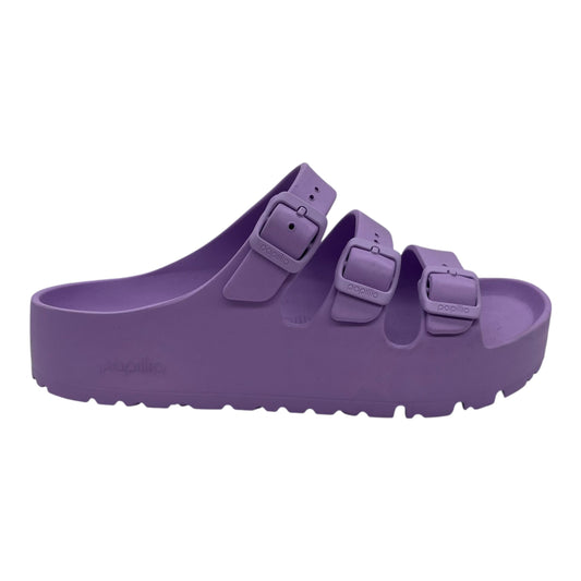 Sandals Flats By Birkenstock In Purple, Size:9