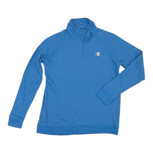 Athletic Sweatshirt Collar By Champion In Blue, Size:M