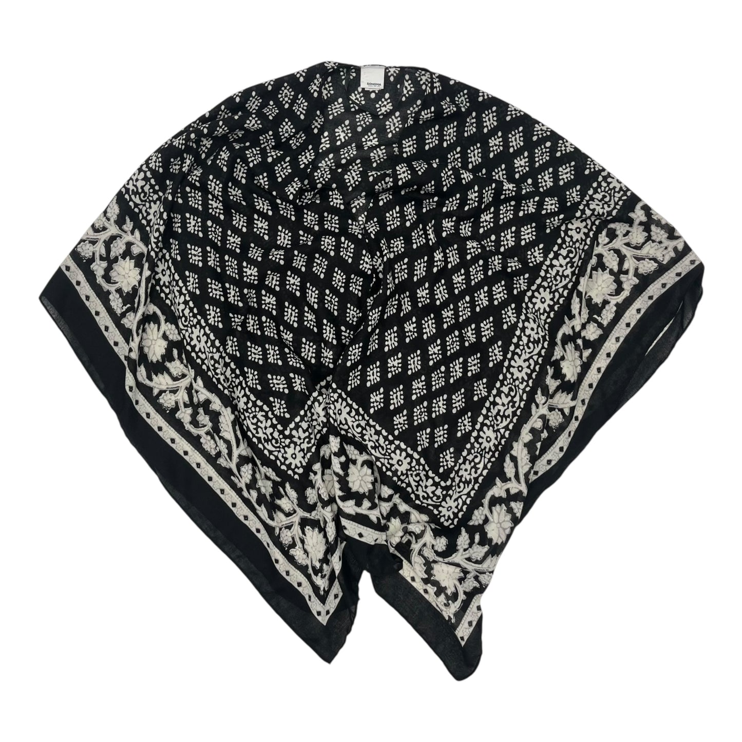 Shawl By Sonoma In Black & White, Size:Osfm