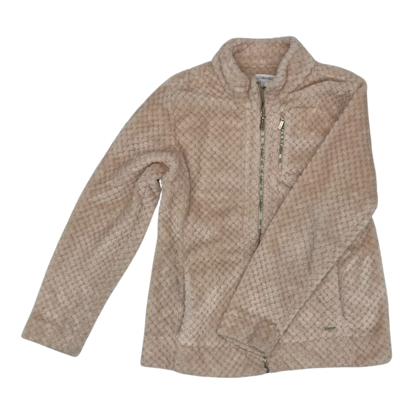 Jacket Fleece By Calvin Klein In Pink, Size:M