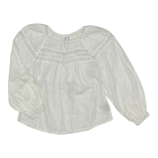 Blouse Ls By Old Navy In White, Size:S