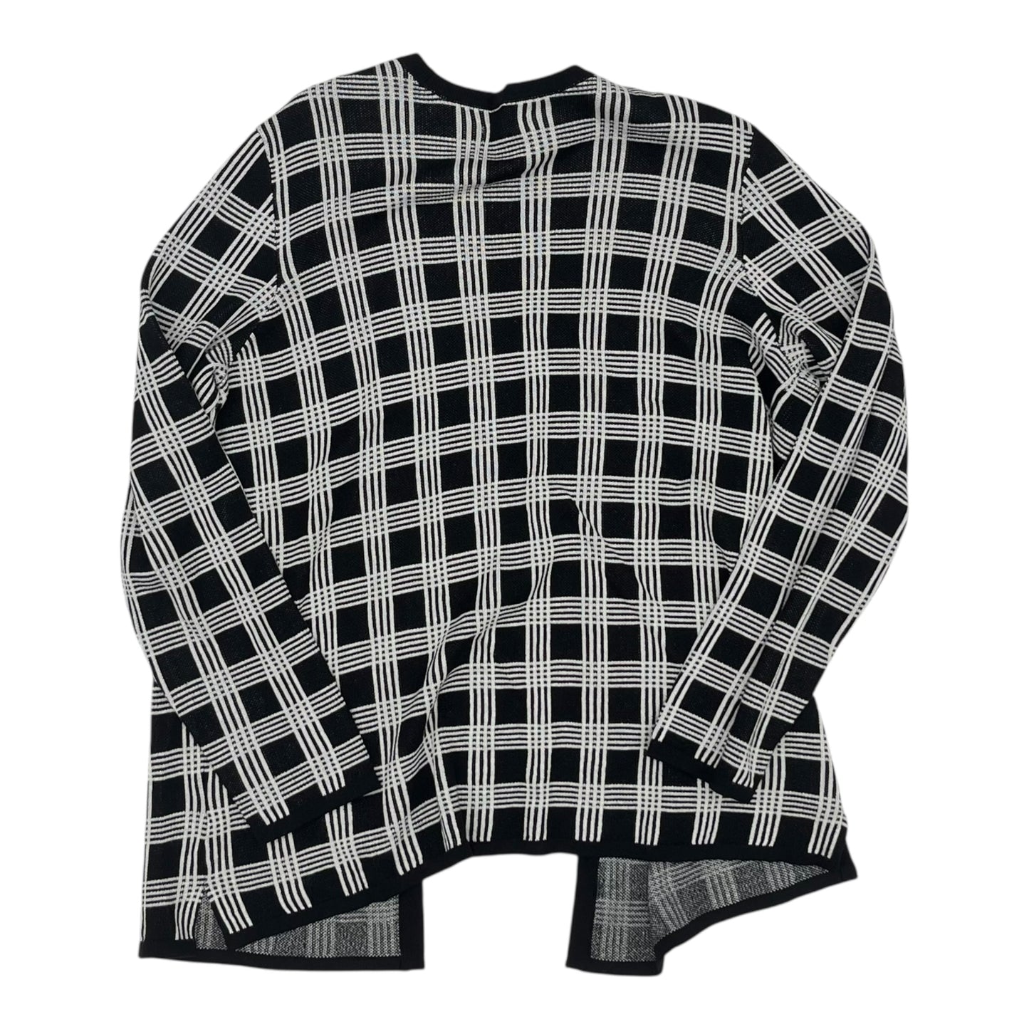 Sweater Cardigan By Croft And Barrow In Black & White, Size:Lp