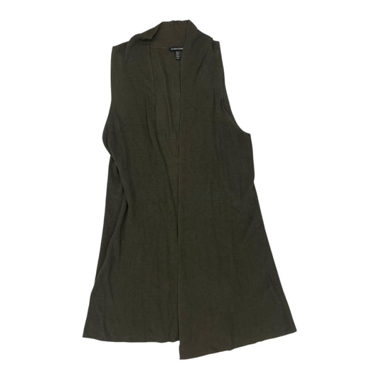Vest Sweater By Eileen Fisher In Green, Size:M