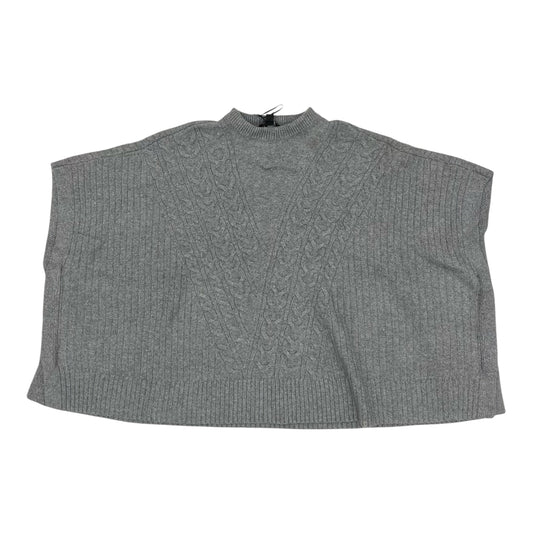 Poncho By Simply Vera In Grey, Size:Osfm