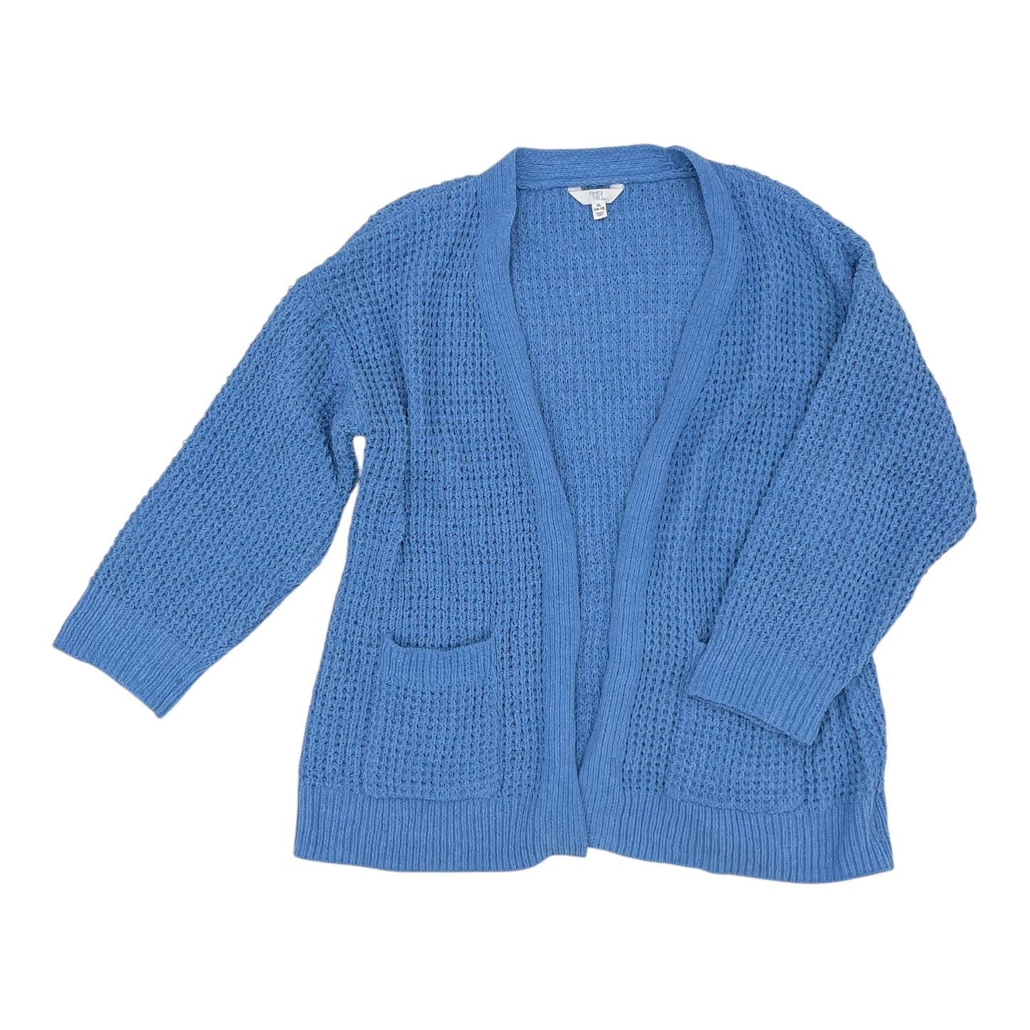 Sweater Cardigan By Time And Tru In Blue, Size:Xl