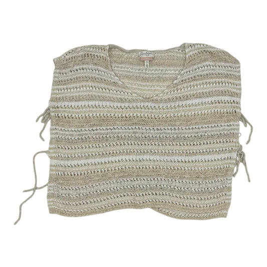 Vest Sweater By Jessica Simpson Maternity In Tan, Size:M