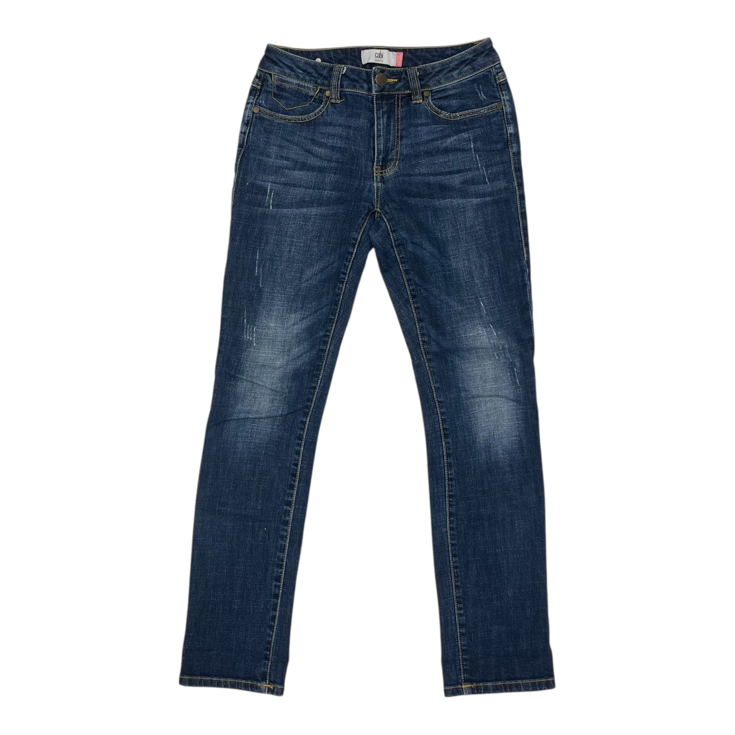 Jeans Straight By Cabi In Blue Denim, Size:2