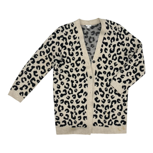 Sweater Cardigan By J. Jill In Animal Print, Size:M