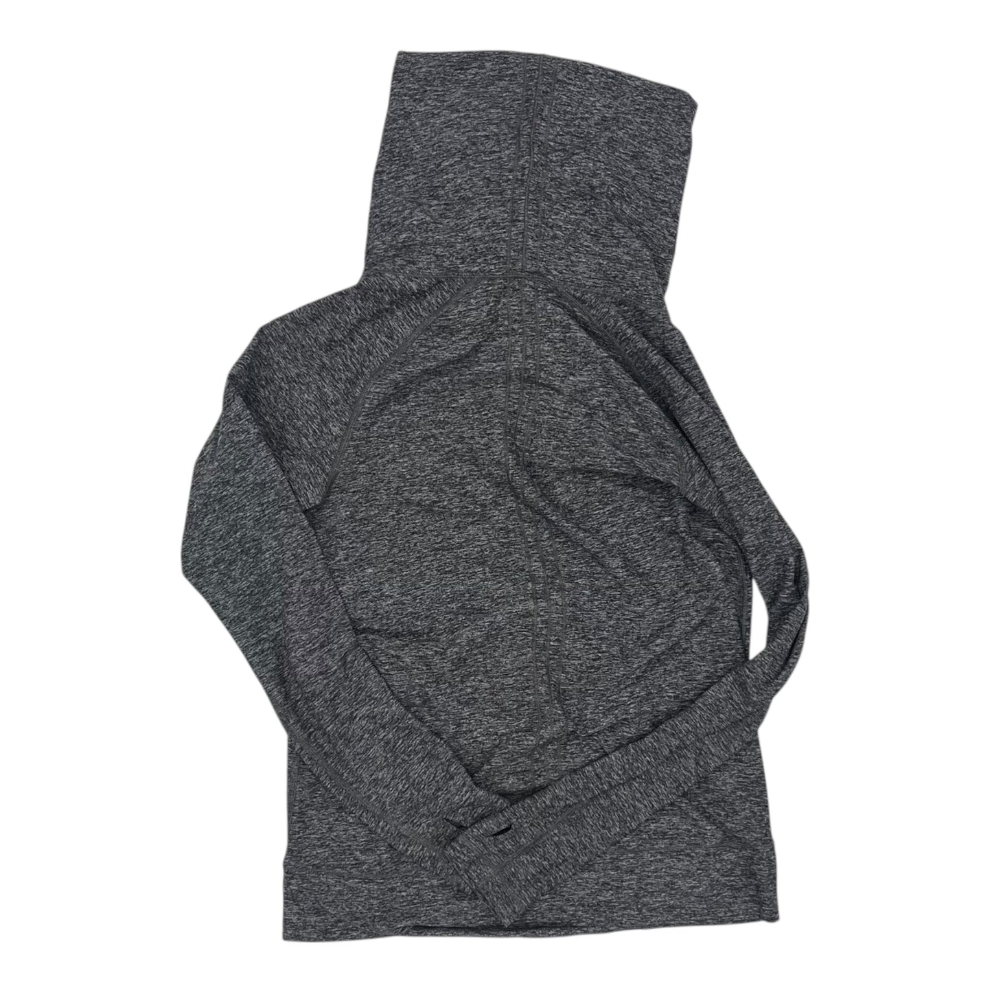 Athletic Top Ls Collar By Lululemon In Grey, Size:S