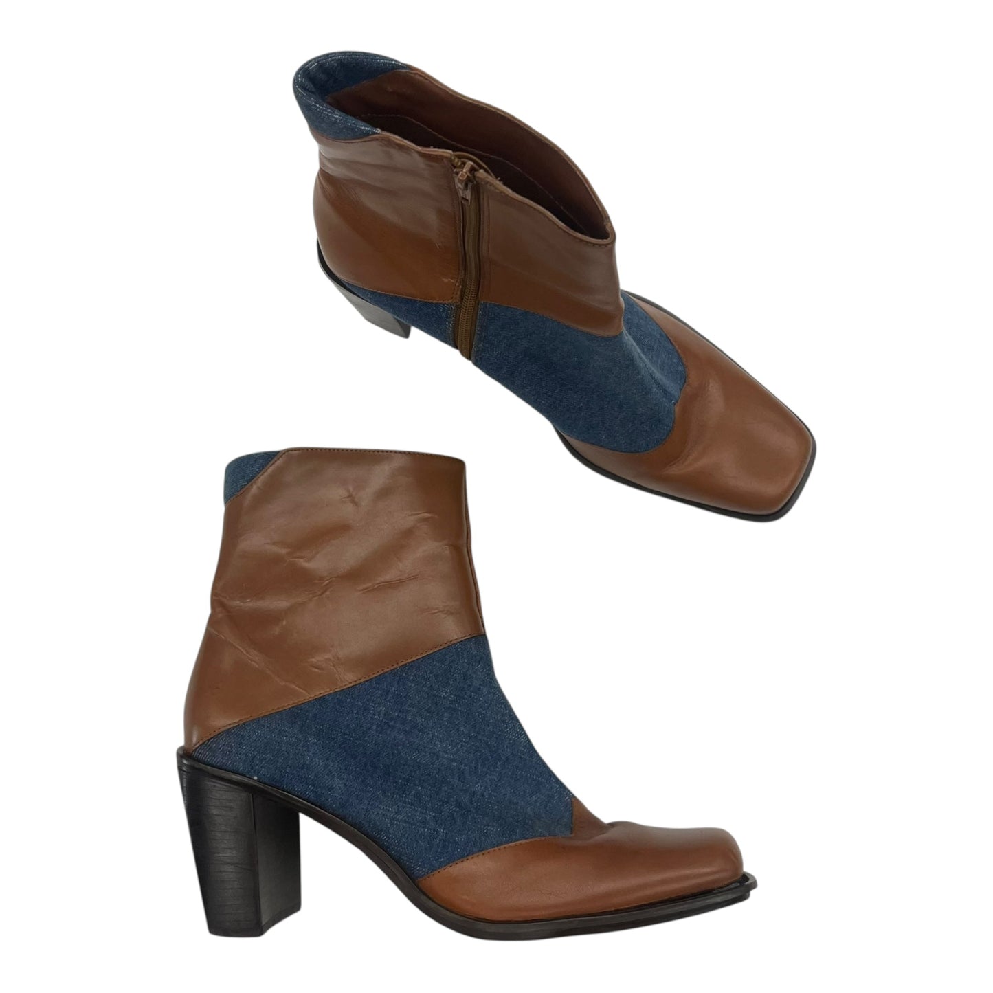 Boots Ankle Flats By Worthington In Brown, Size:10