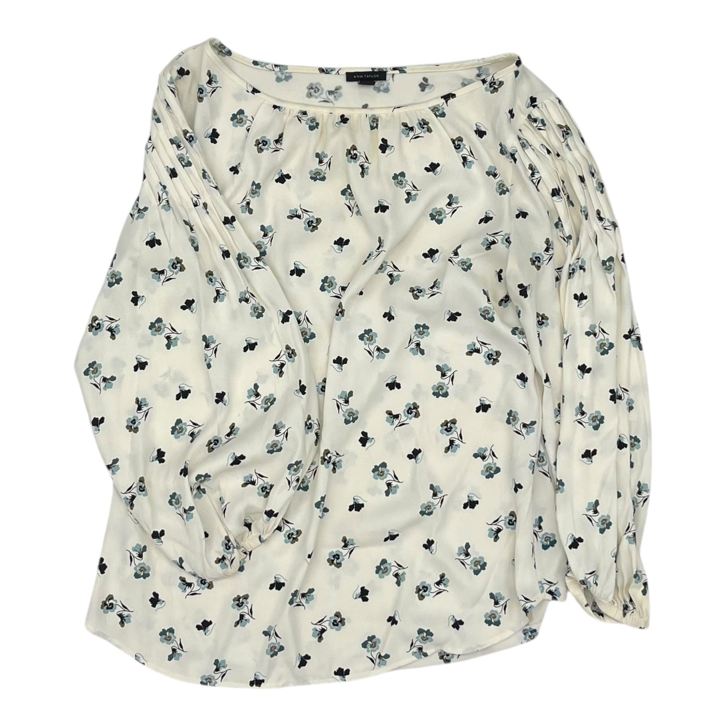 Blouse Ls By Ann Taylor In Cream, Size:S