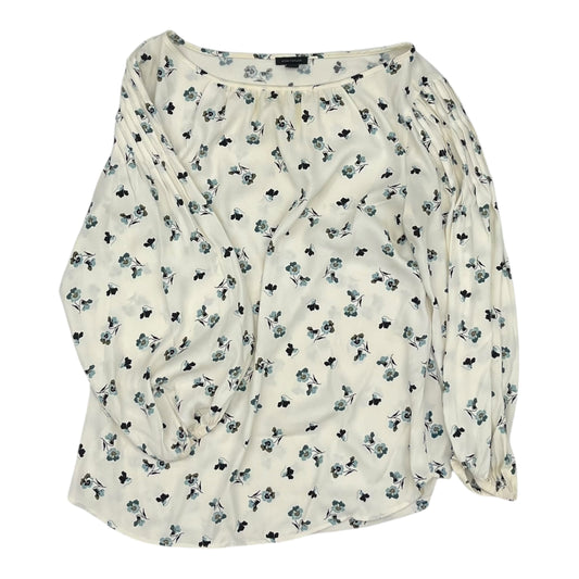 Blouse Ls By Ann Taylor In Cream, Size:S