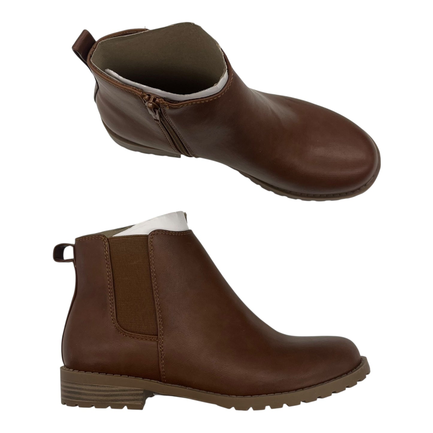 Boots Ankle Flats By Sonoma In Brown, Size:7