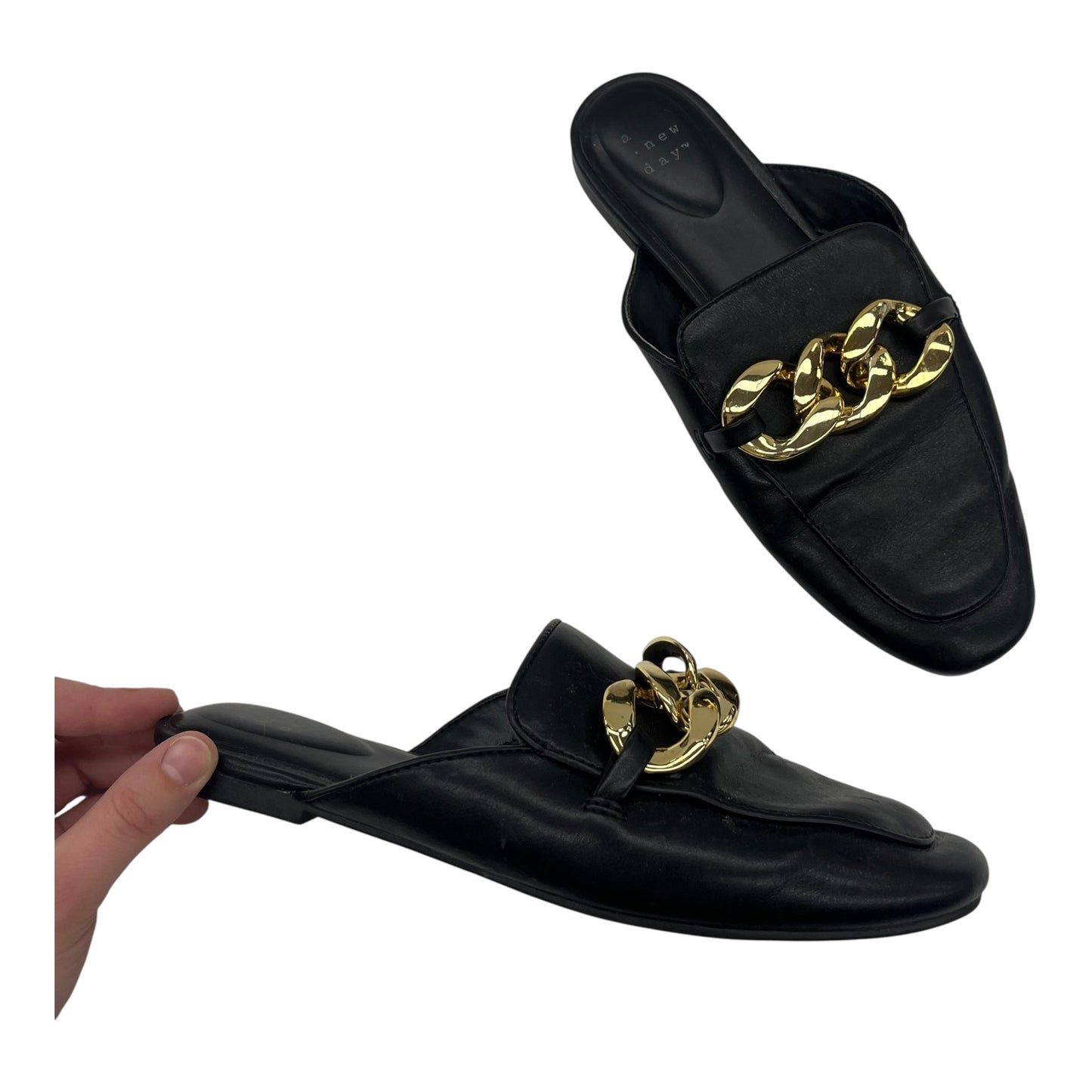 Shoes Flats By A New Day In Black, Size:7.5