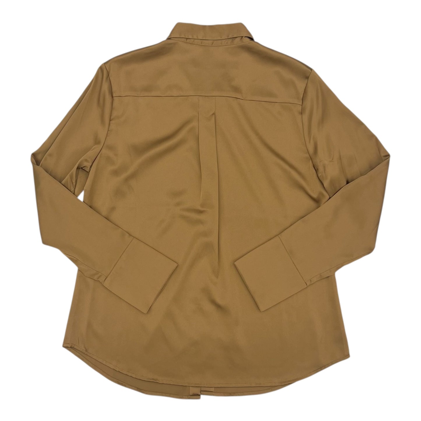 Blouse Ls By Banana Republic In Brown, Size:M