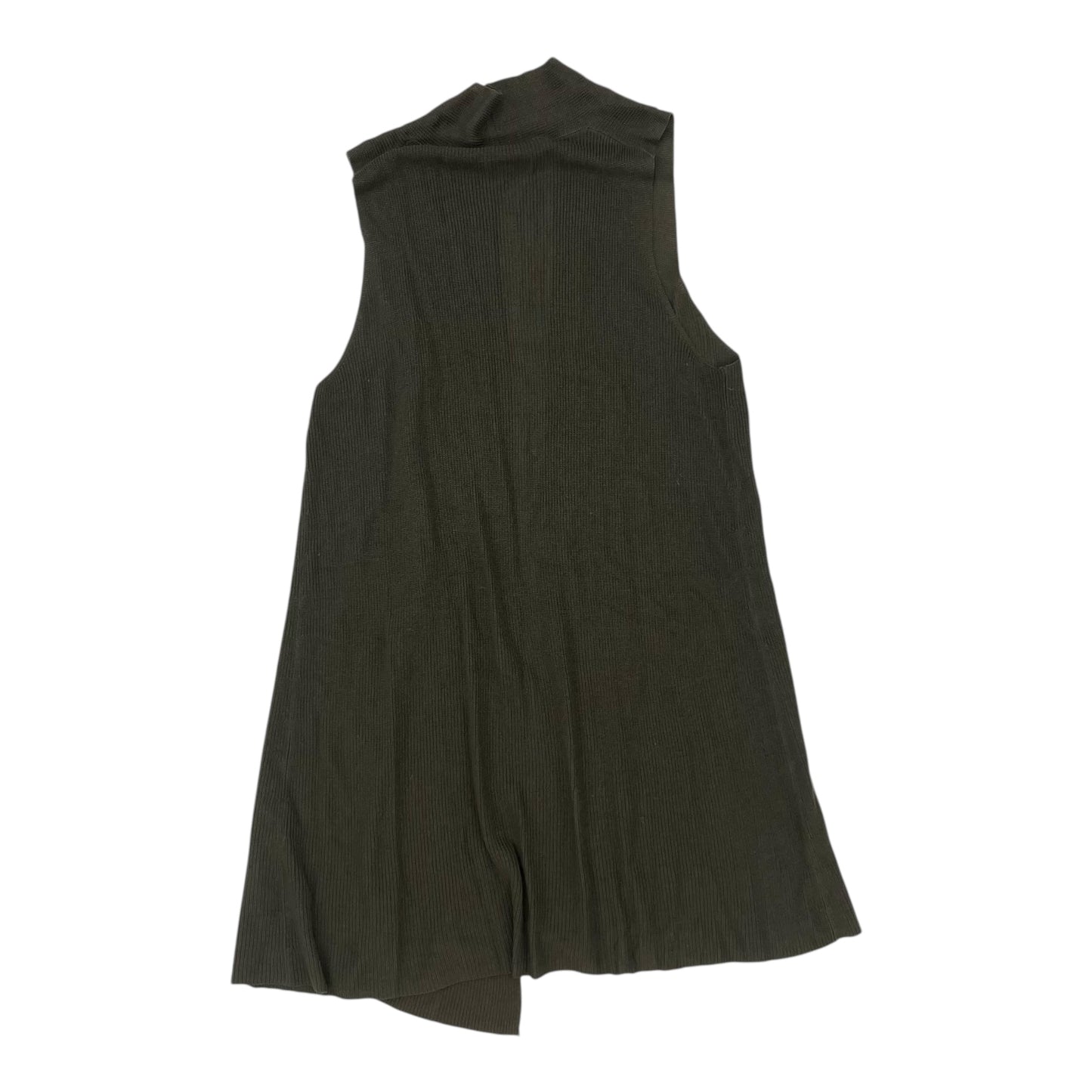 Vest Sweater By Eileen Fisher In Green, Size:M