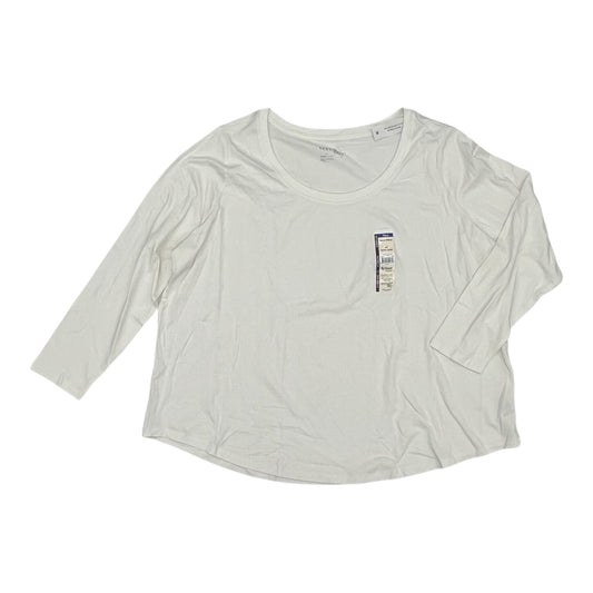 Top Ls Basic By Terra & Sky In White, Size:2X
