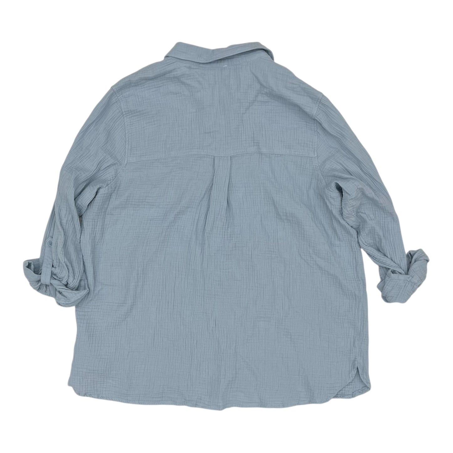 Top Ls By Anne Klein In Blue, Size:Xxl