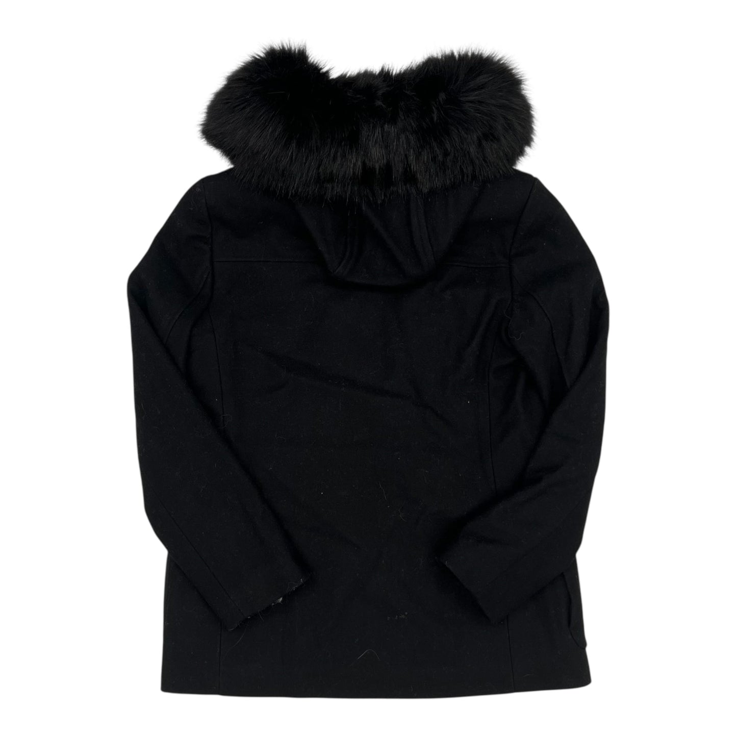 Coat Wool By Calvin Klein In Black, Size:Xs