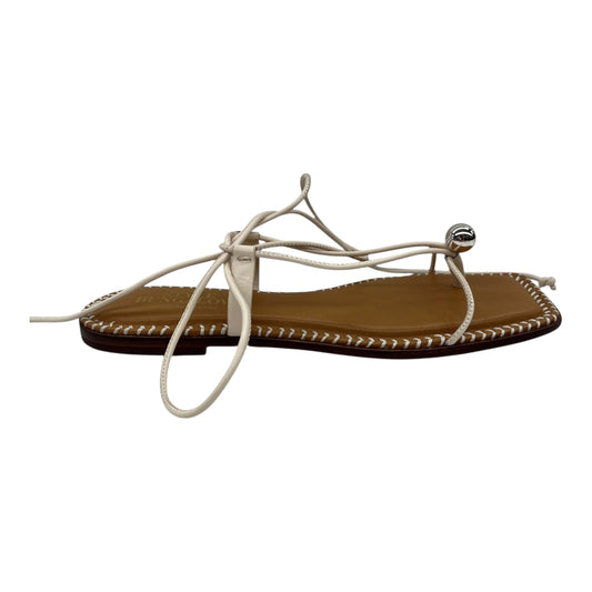 Sandals Flats By Antonio Melani In Cream, Size:7.5