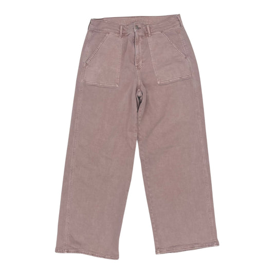 Jeans Wide Leg By American Eagle In Pink Denim, Size:12