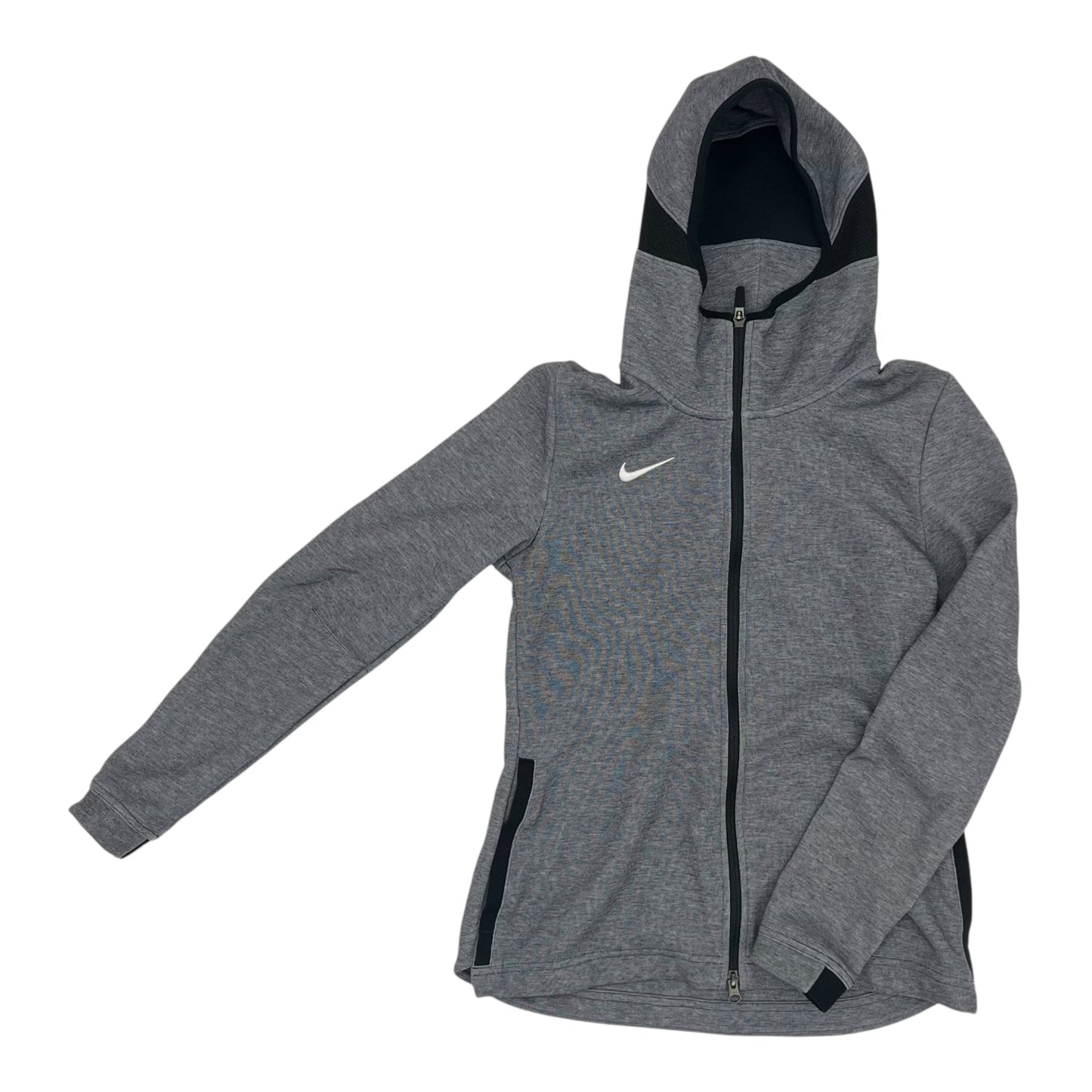 Athletic Jacket By Nike Apparel In Grey, Size:S