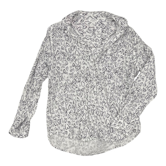 TOP LS by BEACHLUNCHLOUNGE in GREY & WHITE, Size:L