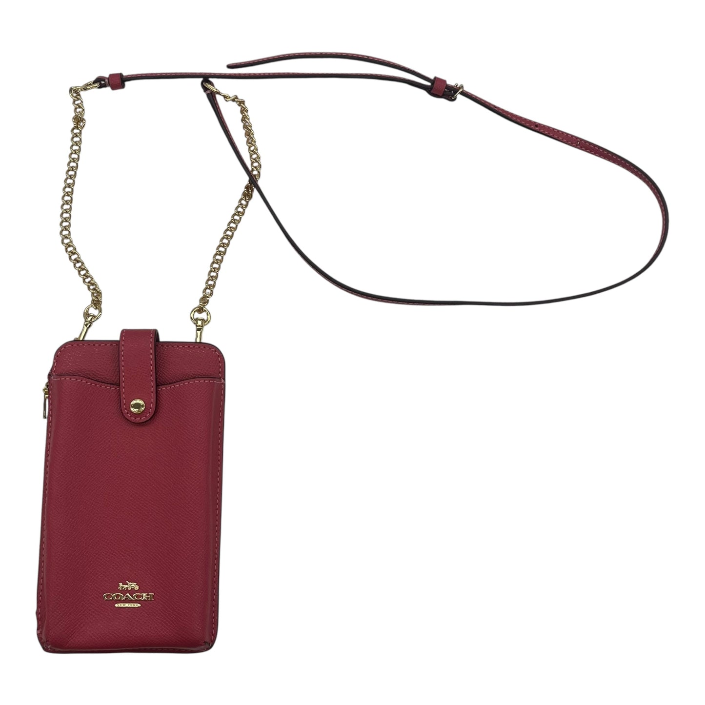 Crossbody Designer By Coach In Pink, Size:Small