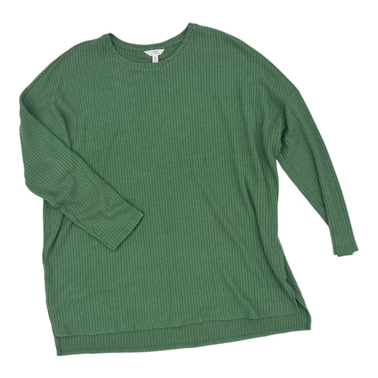 Top Ls By Time And Tru In Green, Size:Xxl